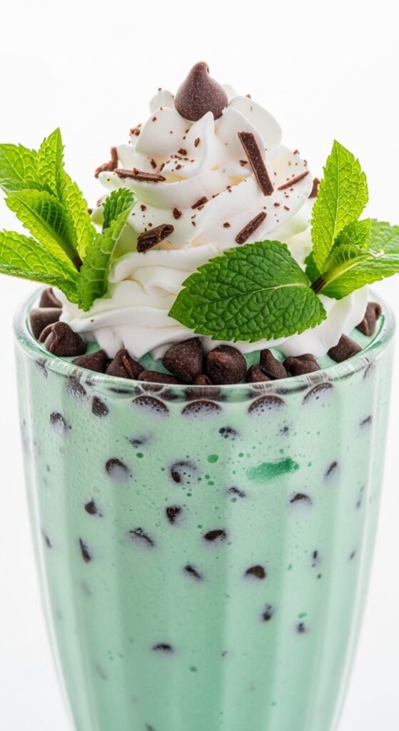 6. Mint Chocolate Chip Milkshake (Shamrock Style)
