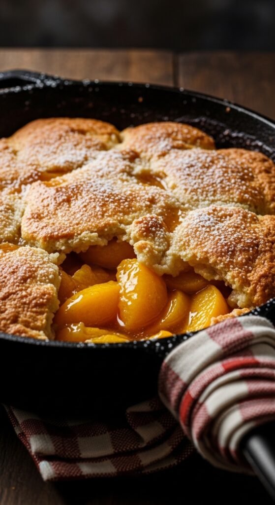 Skillet Peach Cobbler