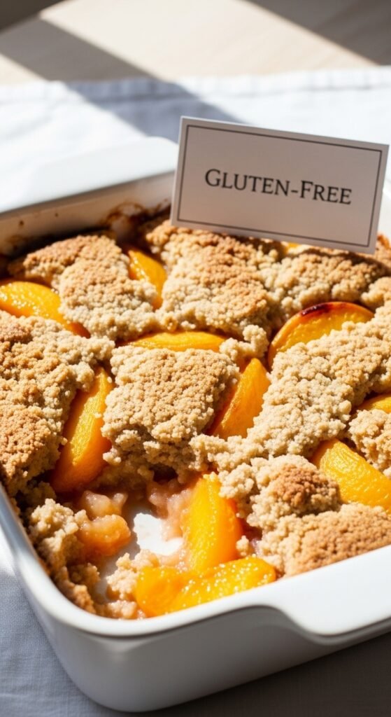 Gluten‑Free Peach Cobbler