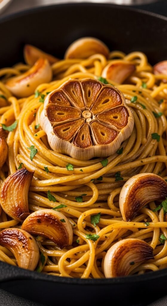 8. Sun-Dried Tomato and Spinach Garlic Butter Noodles