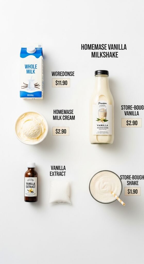 When Ordering a Vanilla Milkshake at a Restaurant or Fast‑Food Chain