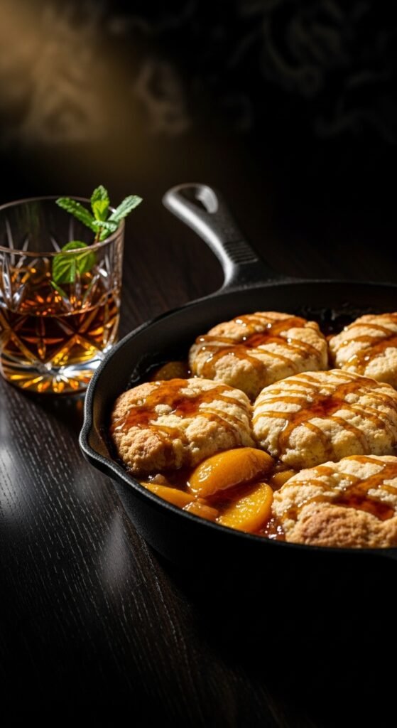 Bourbon Peach Cobbler