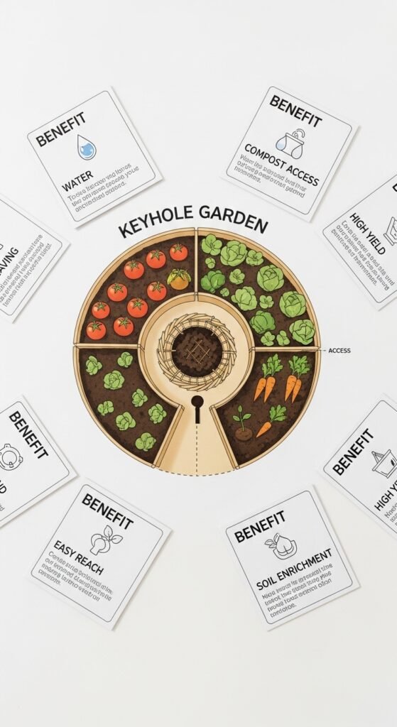 How a Keyhole Garden Works