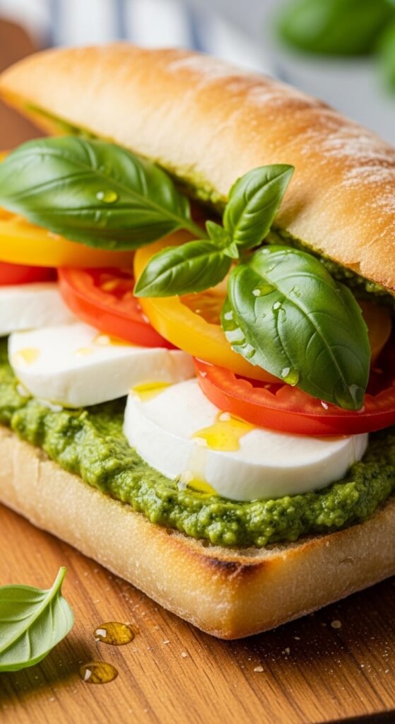 Avocado Caprese Sandwich