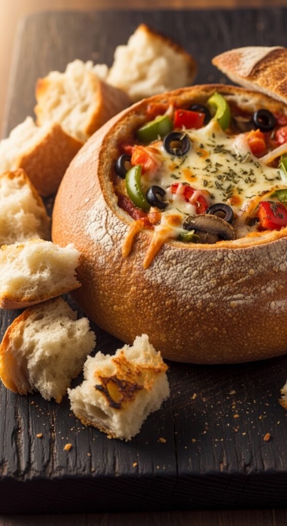 3. Dip-Stuffed Bread Bowl