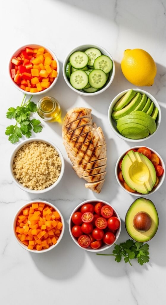 chicken quinoa bowl