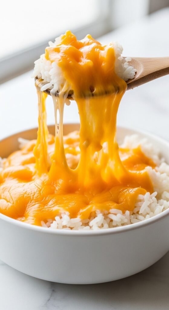 Recipe 1: The Classic Creamy Cheddar Rice (5 Ingredients)