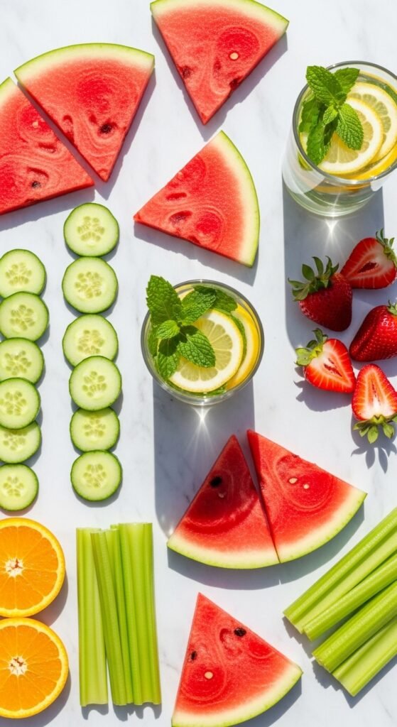 Step 1: Hydrate First with Water-Rich Foods