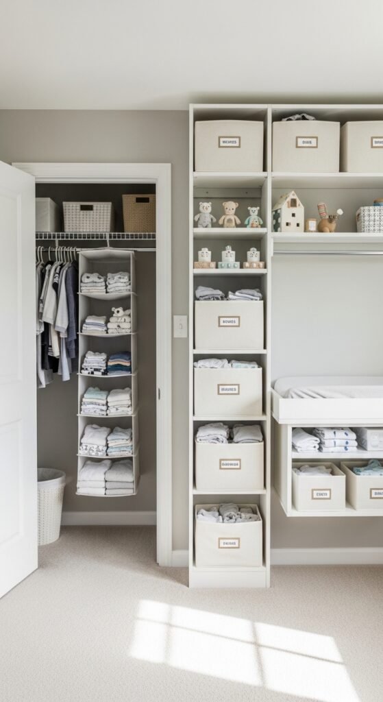 Step 3: The No-Dresser Solution (Vertical Storage)