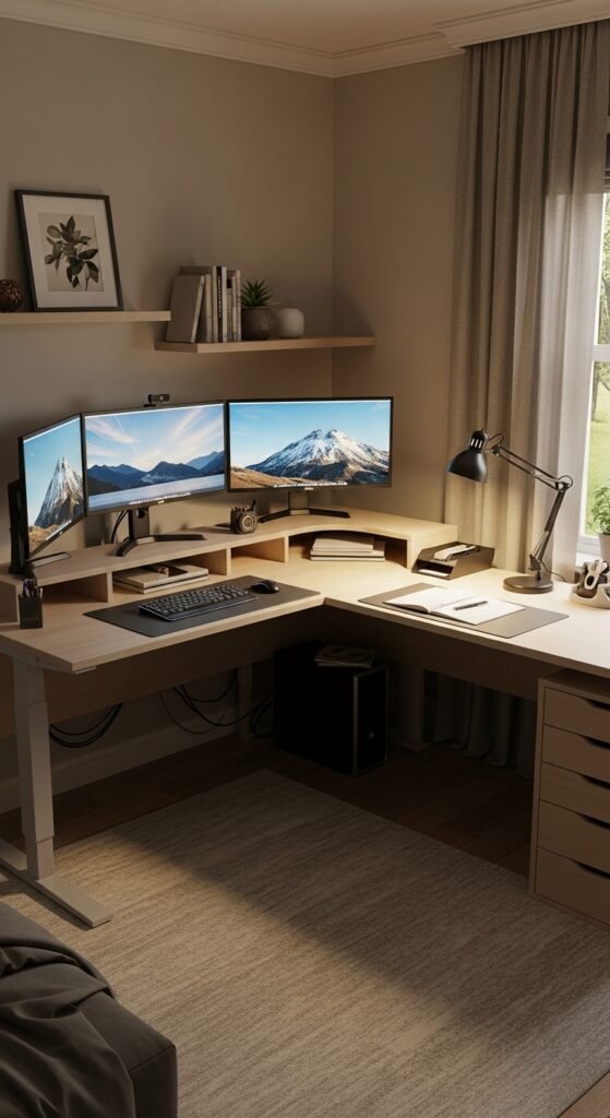 Idea #2: The L-Shaped Command Center (For Multi-Taskers)