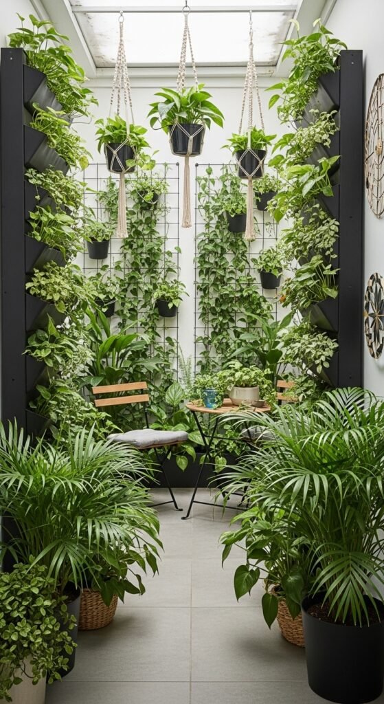 Idea #3: The Urban Jungle (Vertical Garden Patio)