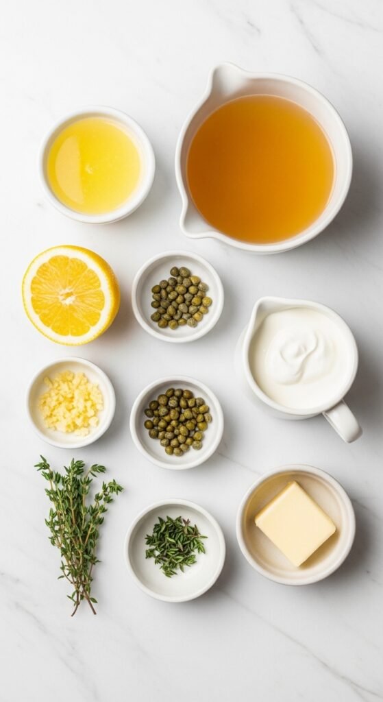 For the Creamy Lemon Sauce: