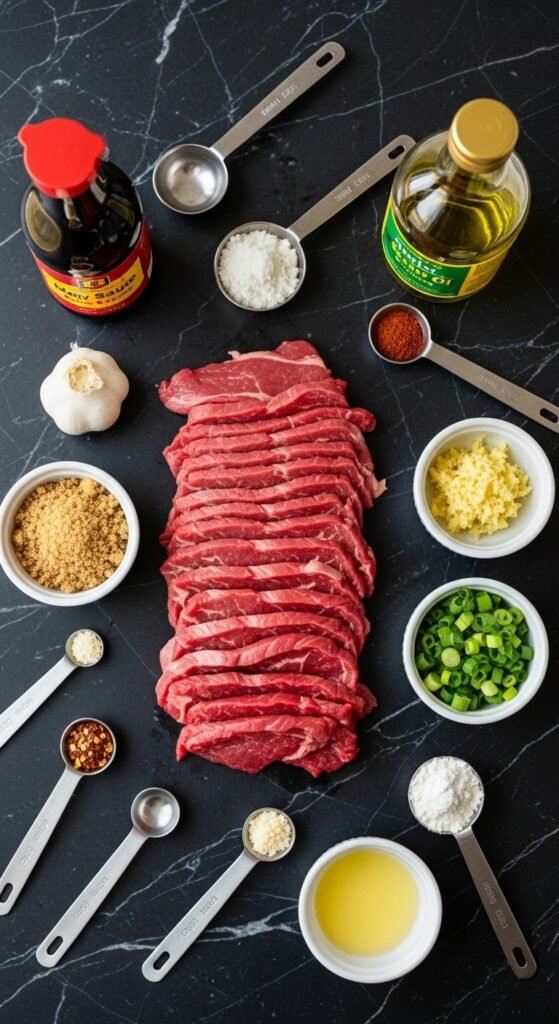 Mongolian Beef Ingredients List