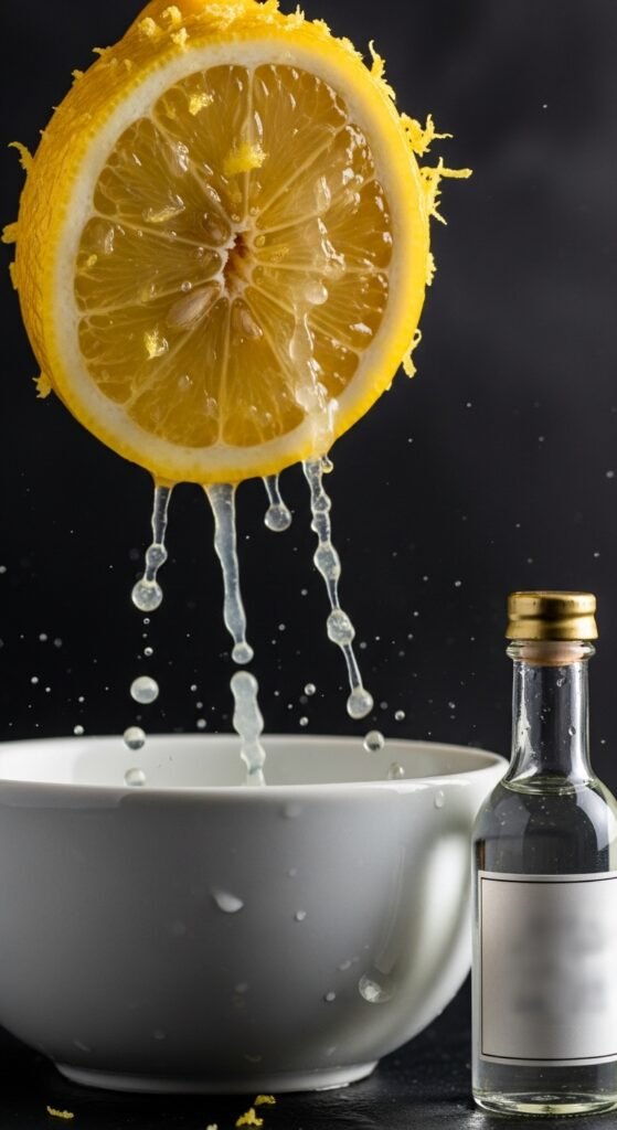 The Acid: Lemon Juice and Vinegar