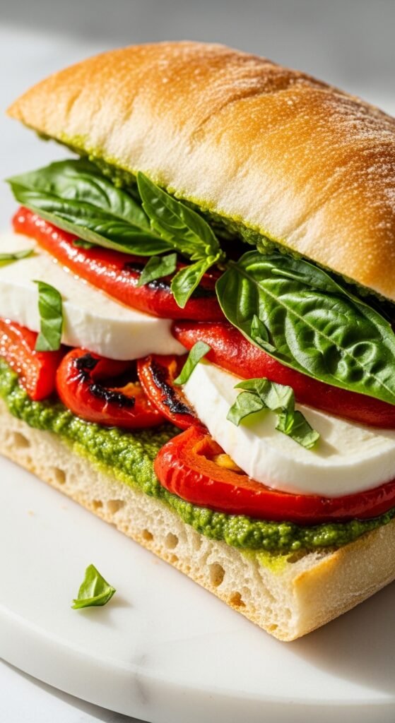 Recipe 5: Roasted Red Pepper & Mozzarella Pesto