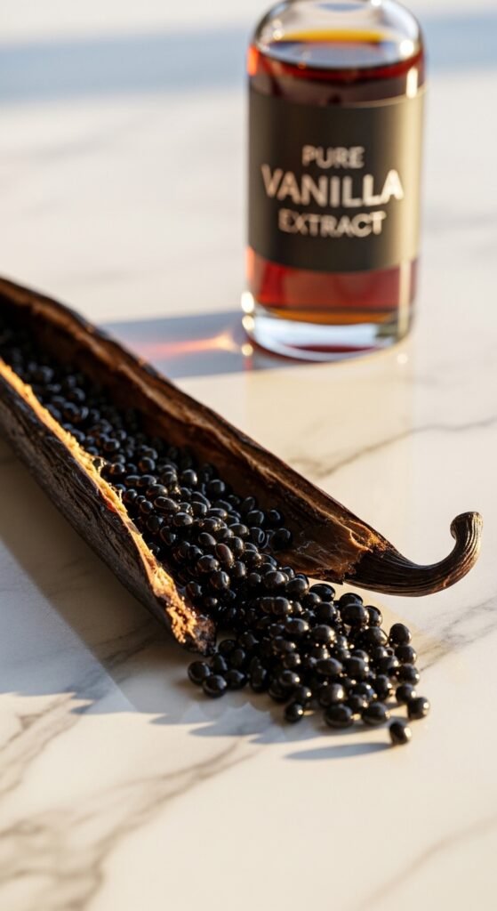 3. Vanilla Extract or Vanilla Bean Paste – The Flavor Booster