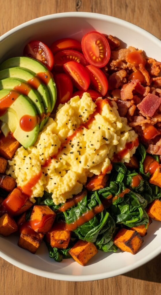 Idea #4: The Breakfast For Dinner (B.E.D.) Egg White Bowl