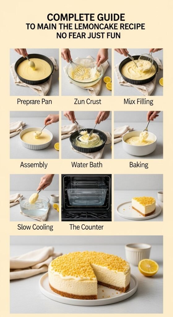 Step‑by‑Step Lemon Cheesecake Recipe – No Fear, Just Fun