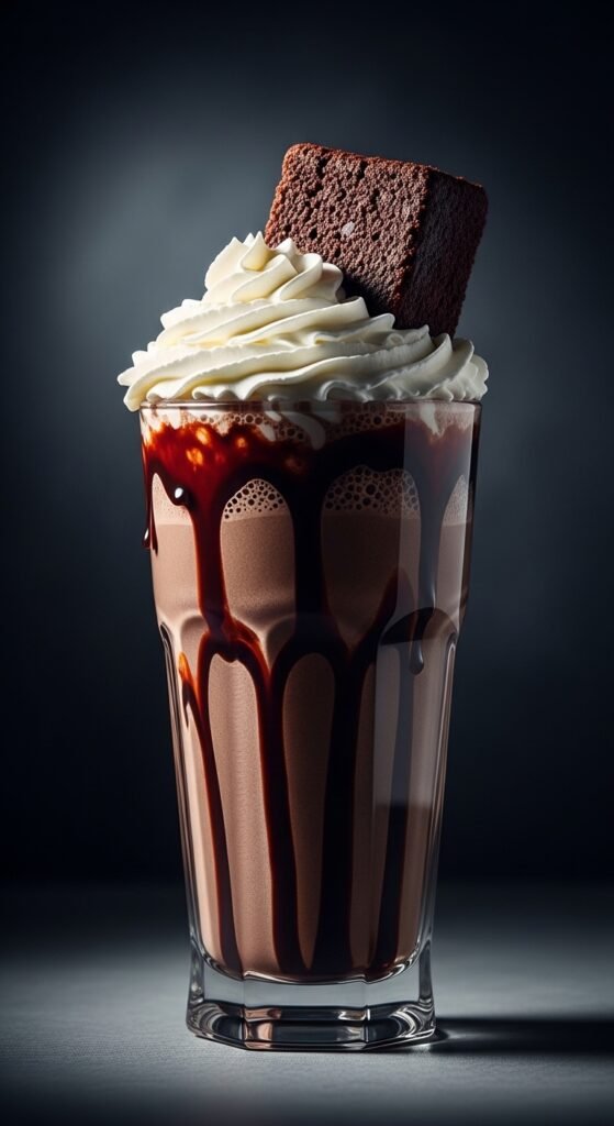 2. Decadent Double Chocolate Brownie Milkshake