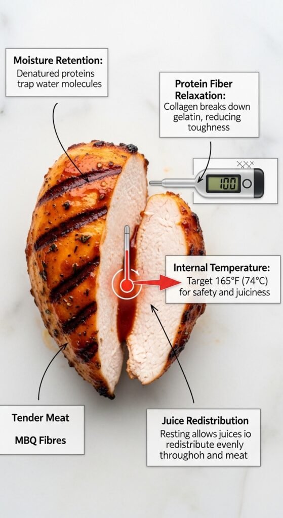The Science of Juicy Baked BBQ Chicken Breast