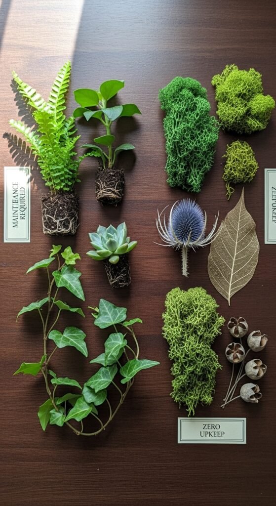 Real Plants vs. Preserved Moss