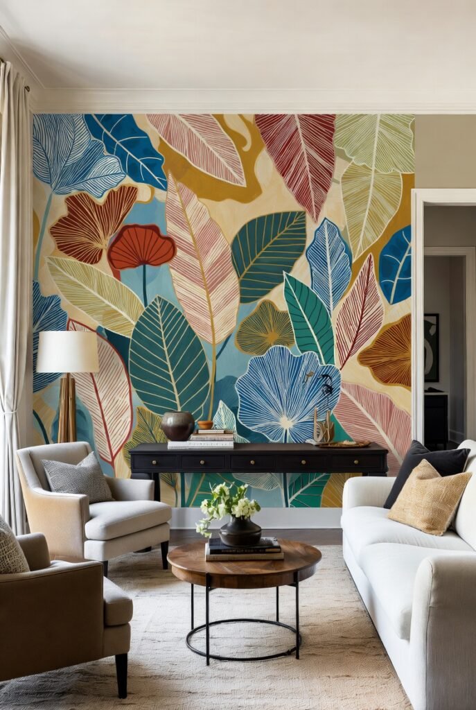 Design #6: Wall Murals and Peel-and-Stick Wallpaper