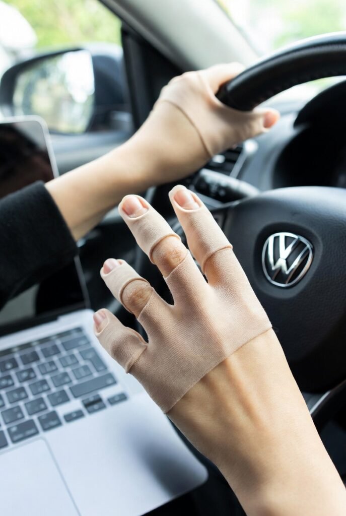 Fabric Finger Covers for Typing and Driving