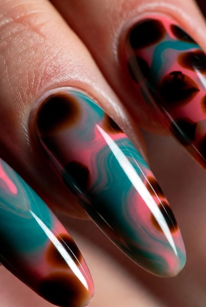 12. Teal and Pink Tortoiseshell