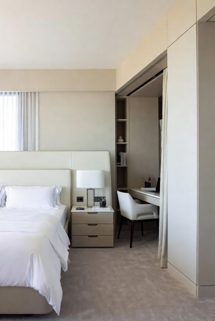 20. Use a Leather or Wood Tray on Your Bed