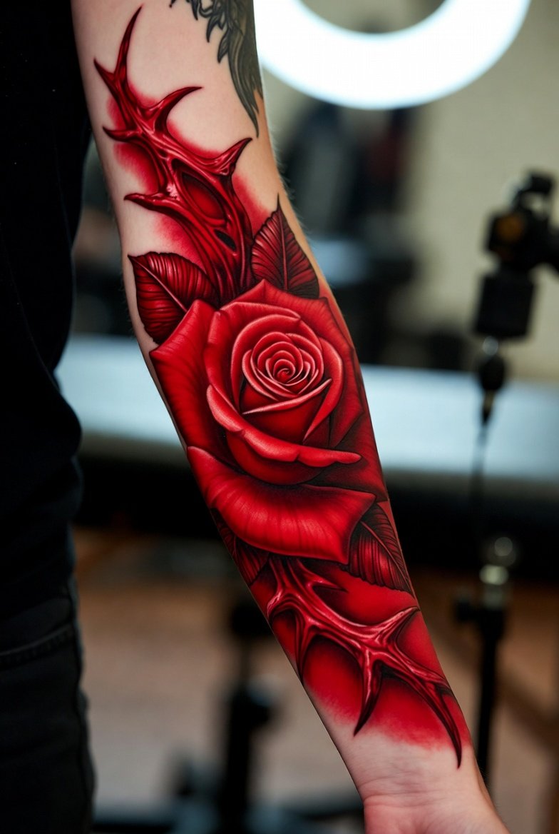 A breathtakingly beautiful collection of 20 stunning floral sleeve tattoo ideas showcasing a woman's arm adorned with an intricate and detailed blooming floral sleeve tattoo featuring roses peonies cherry blossoms dahlias and wildflowers in styles ranging from bold traditional and Japanese inspired to delicate watercolor fine line minimalist and dark moody botanical art for the ultimate expression of personal beauty and unique storytelling through tattoo art. 20 Floral Sleeve Tattoo