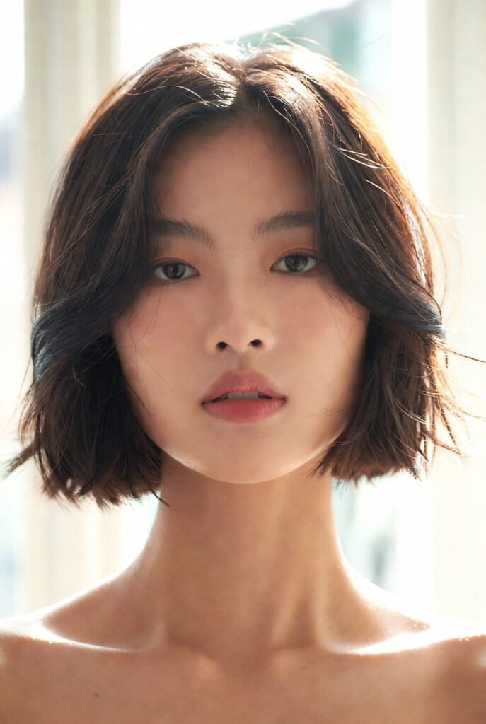 15. Voluminous Round Layered Bob