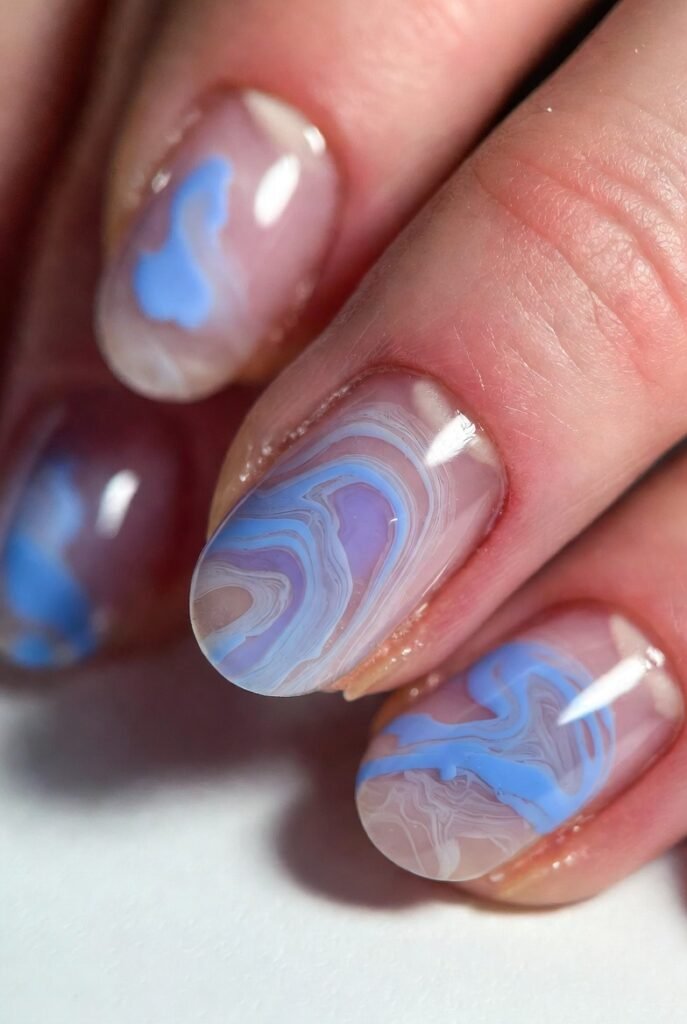 Jelly Pink with Blueberry Milk Swirls
