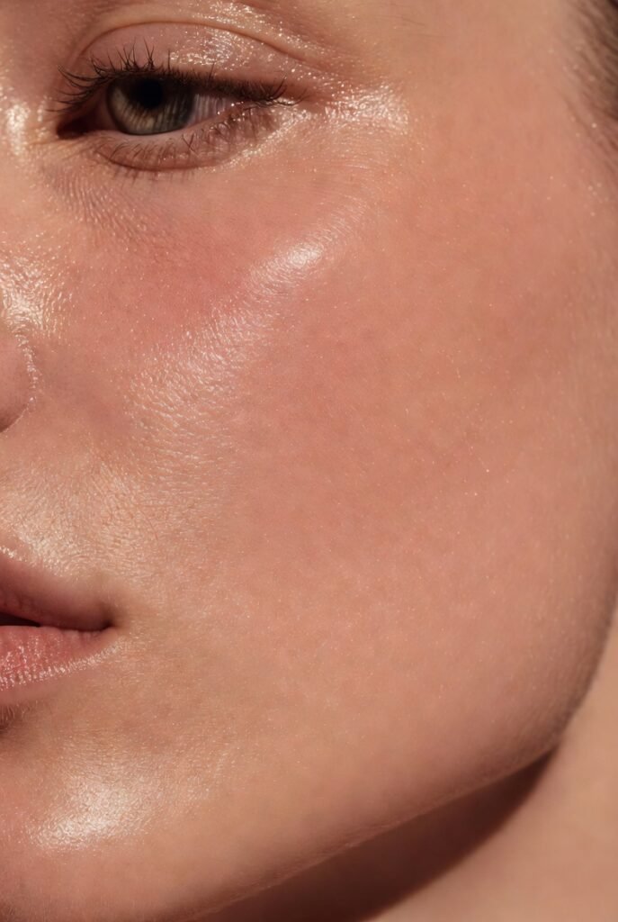 11. A Sheer Gel Formula on Bare, Dewy Skin