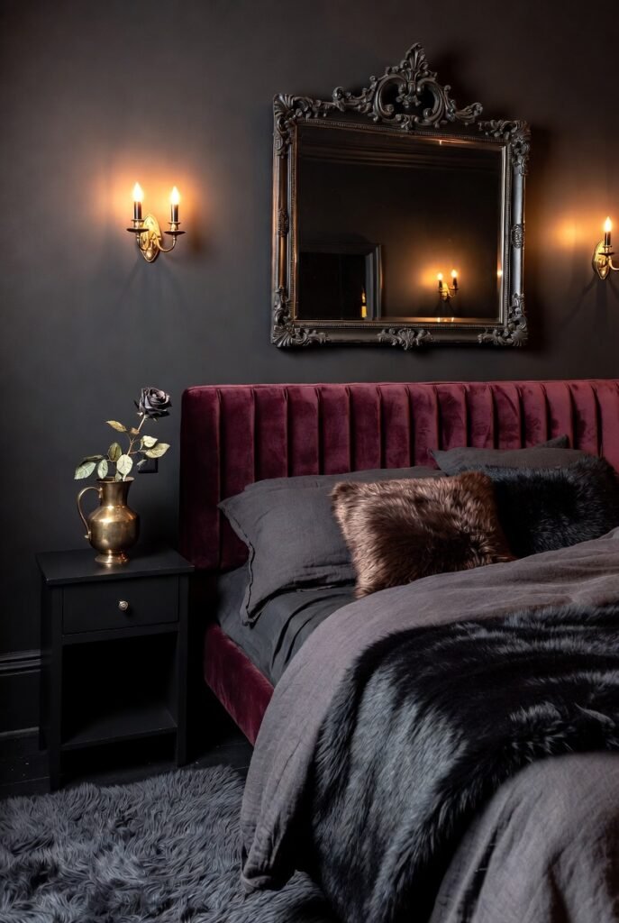 What Exactly Is a Dark Feminine Bedroom?