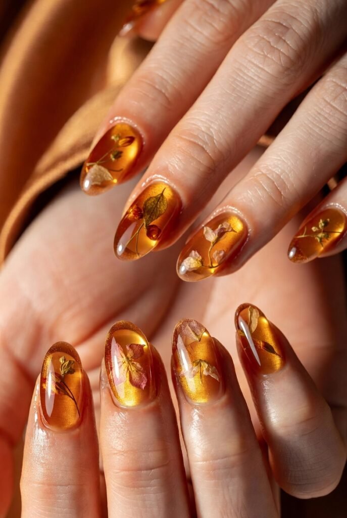 Glossy Strawberry Jam Jelly Nails