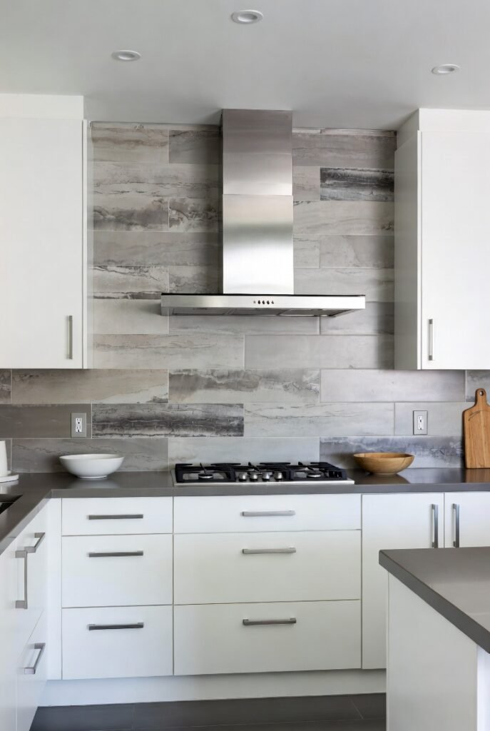 8. Backsplash That Goes All the Way to the Ceiling