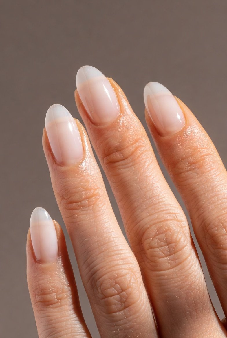A beautifully curated collection of 12 elegant nude nail ideas featuring perfectly manicured hands showcasing effortless shades from sheer milky white and rosy beige to deep taupe mocha and rich caramel latte with finishes ranging from glossy glass coat and soft ombré gradients to minimalist negative space art and contrast matte French tips for the ultimate everyday manicure elegance.