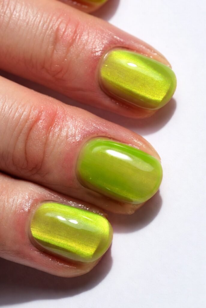Green Apple Jelly Nails