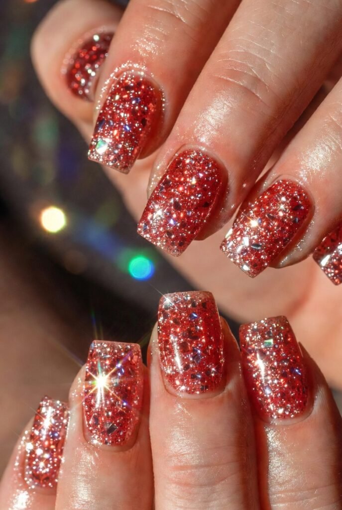 4. Glittery Strawberry Sugar Coating