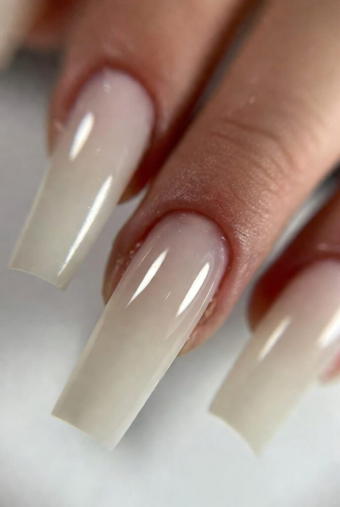 Classic French Ombré Acrylics