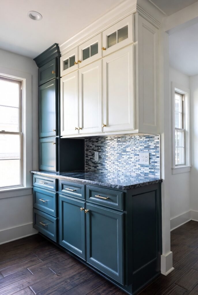 4. Two-Tone Cabinetry
