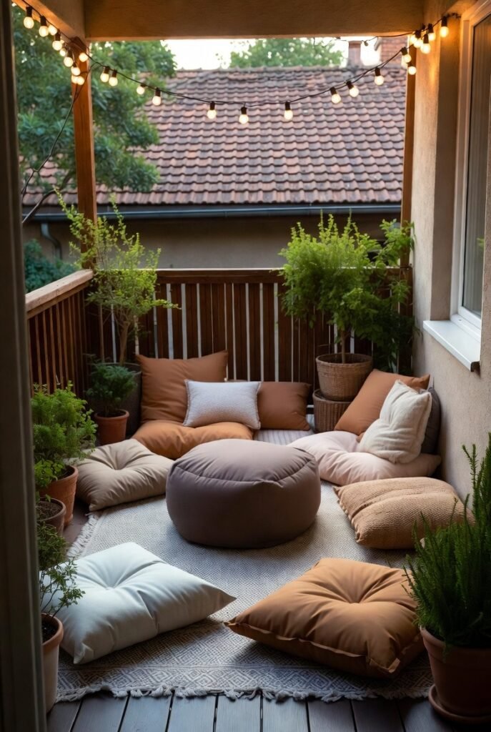 Idea #9: Embrace the Floor Cushion Lifestyle