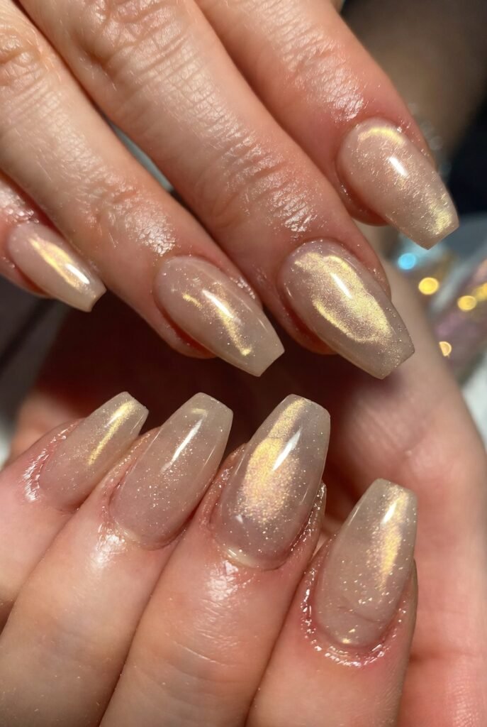 Champagne Shimmer Sheer