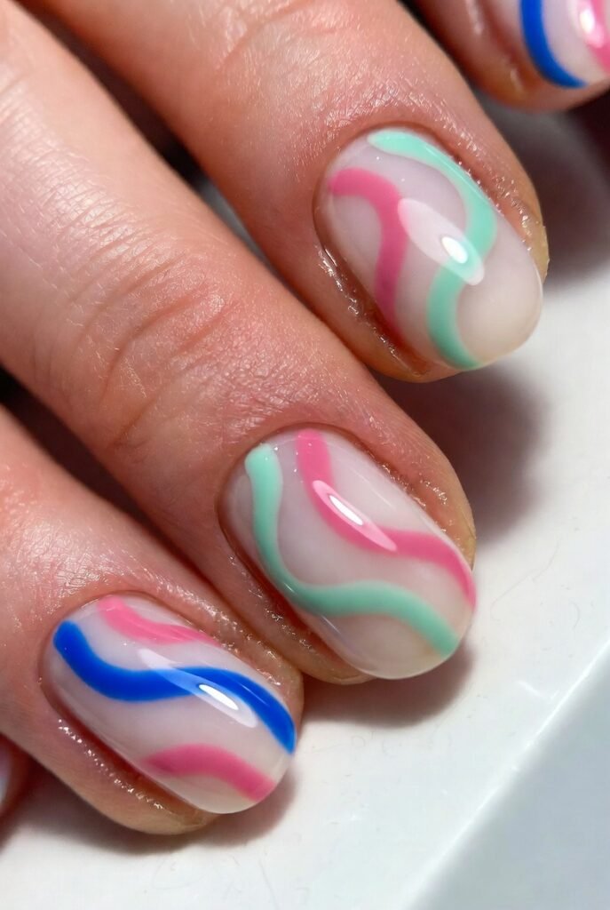 Curved and Wavy Lines for Playful Movement
