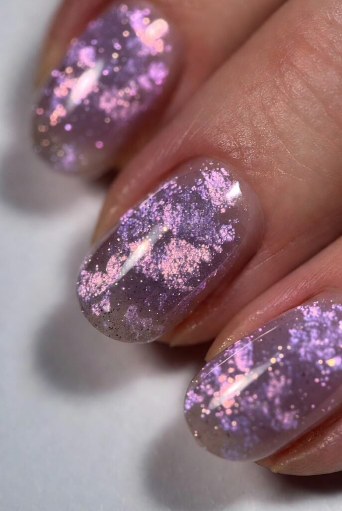 Lavender Fairy Dust Nails Purple Fairy Nails Ideas
