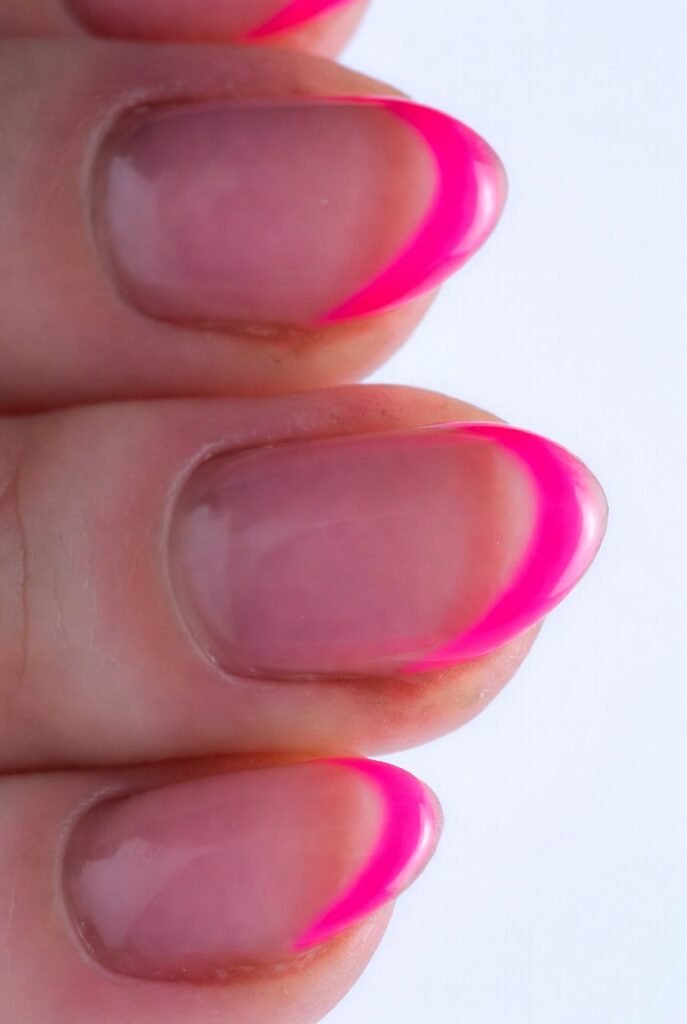 Jelly Pink with Neon Pink Tips