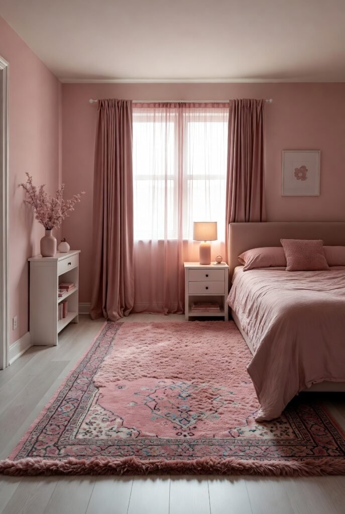 6. Statement Lighting: The Pink Glass Pendant