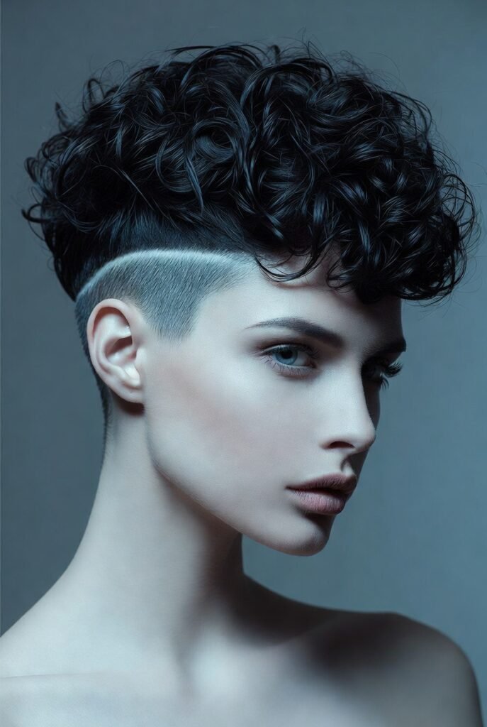 Blunt Shag with Baby Bangs