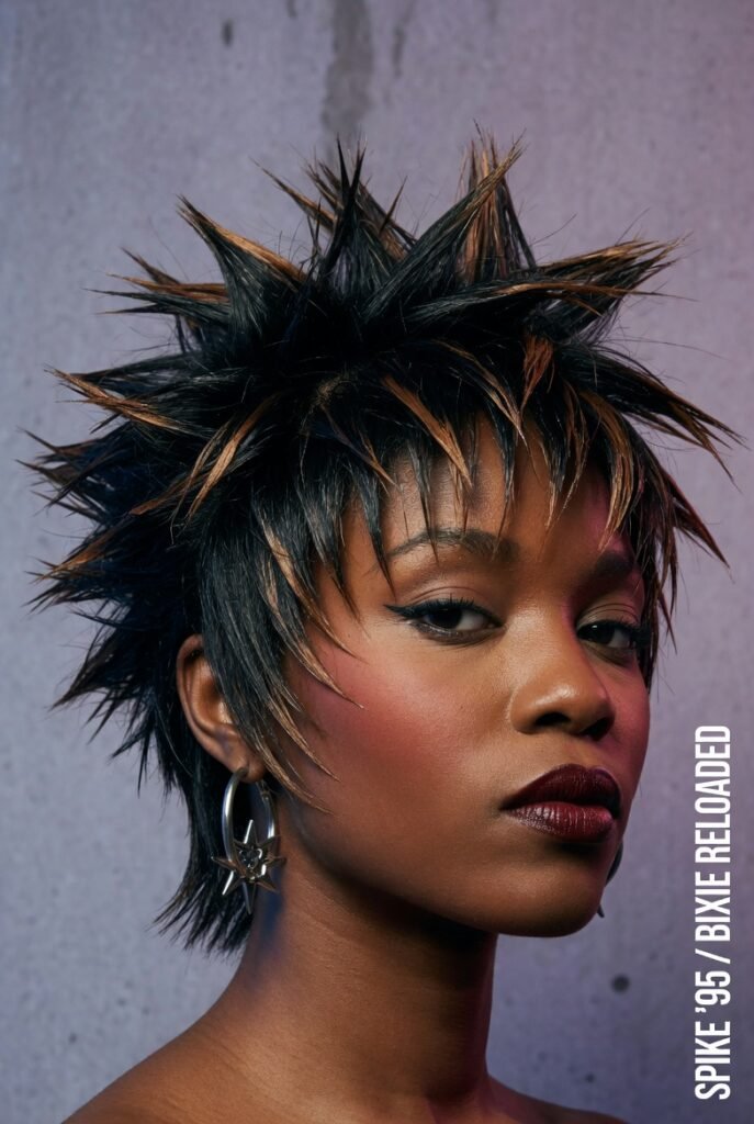 3. Spiky Textured Bixie with Highlights