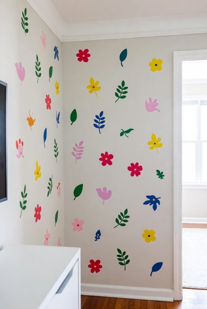 4. Floating Shelves with Decor